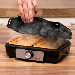Máquina de waffles 1000 w