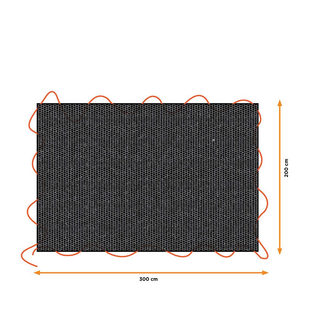 Lona preta para reboque, medidas: 2X3m. black & decker