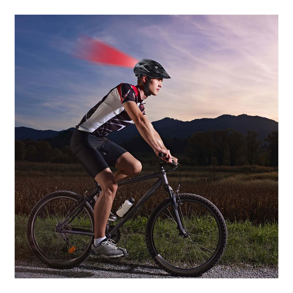 Capacete de bicicleta com leds vermelhos tamanho m 55-58 cm - Image 2