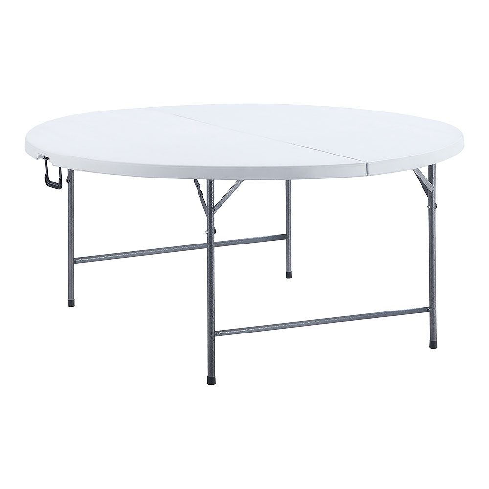 Mesa redonda dobrável, 180 x 74 cm