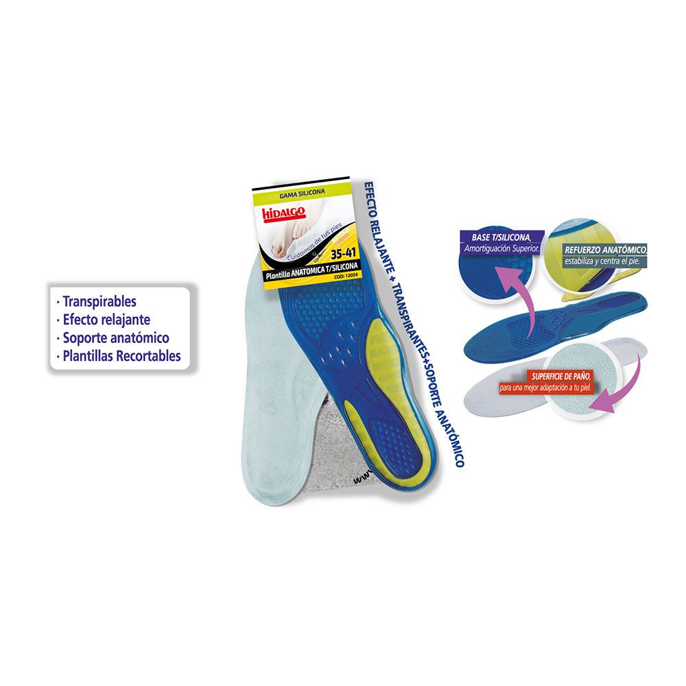 Palmilha para calçado anatómica de silicone t: 35-41 - Image 2