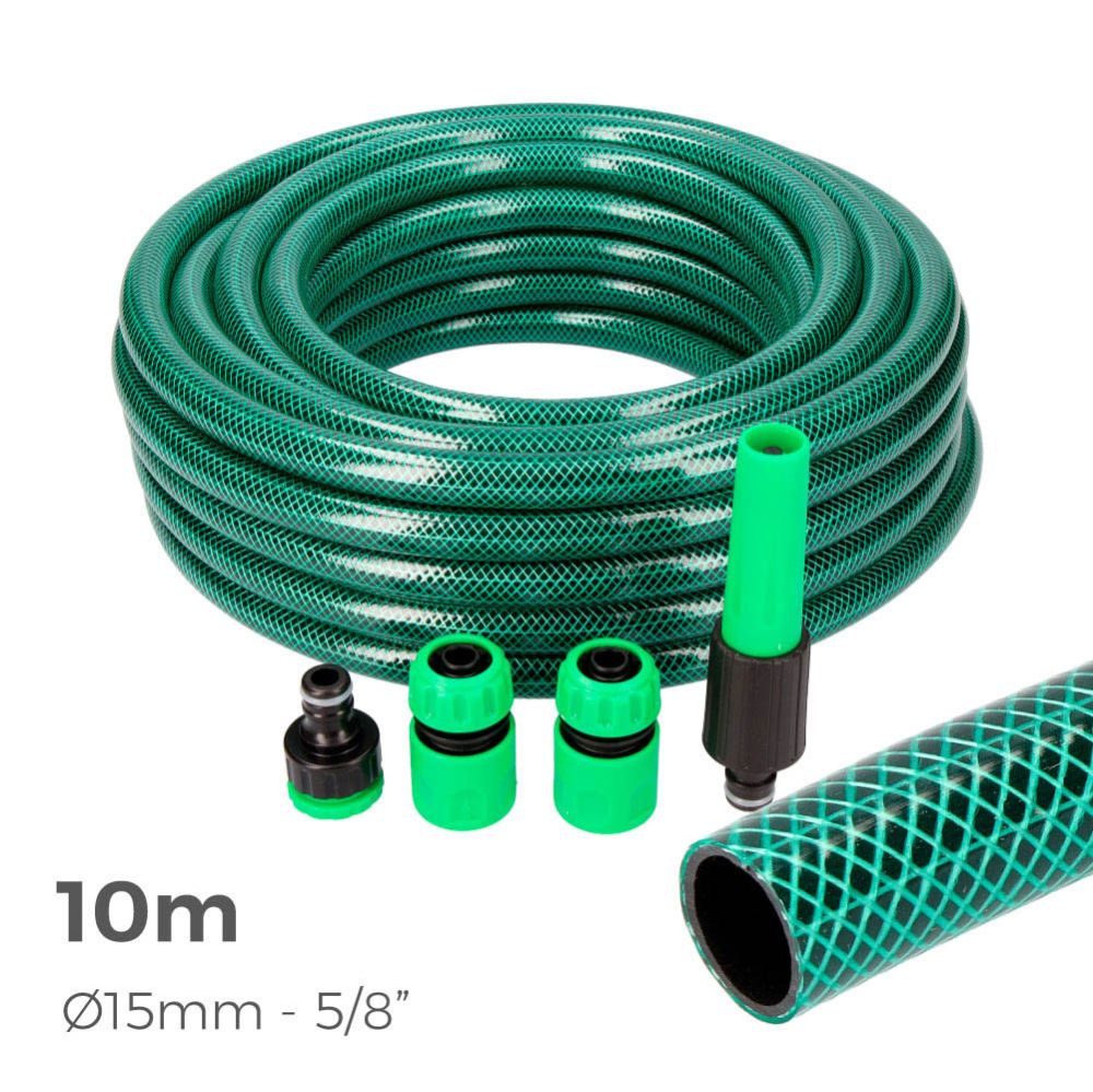 EDM Kit básico de mangueira de jardim ø15 mm, 5/8 pol., 10 m