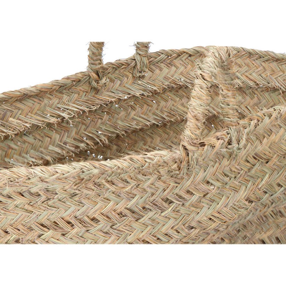 Cesto oval de esparto para lenha 60 x 35 x 45 cm - Image 4