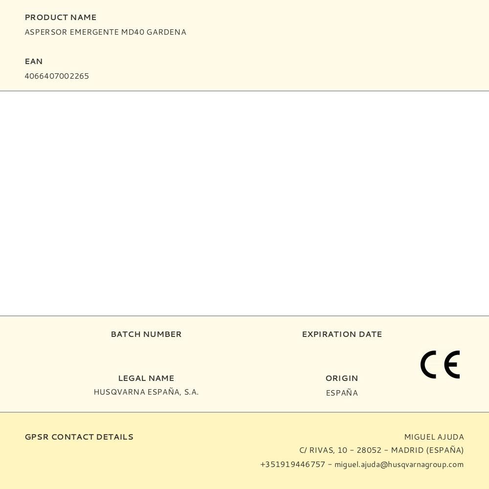 Aspersor pop-up md40 - Image 2
