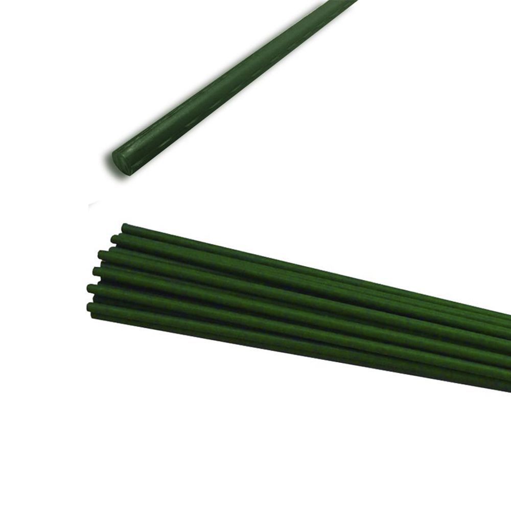 Estaca de plástico verde para plantas, Ø1,1 x 120 cm