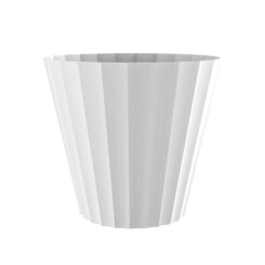 Vaso dórico moldado por injeção, COR branca, Ø32 x 29 cm