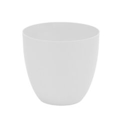 Vaso moldado por injeção, modelo tigela, COR blanco, Ø18 cm