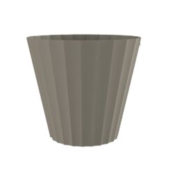 Vaso doric moldado por injeção, COR taupe, Ø26 x 23 cm