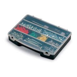 TERRY Organizador de compartimento com tampa 10 divisões fixas 24,5 x 18 x 4 cm