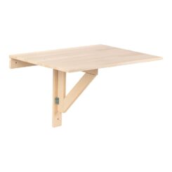 Mesa de parede dobrável de madeira, 79 x 59 x 2 cm
