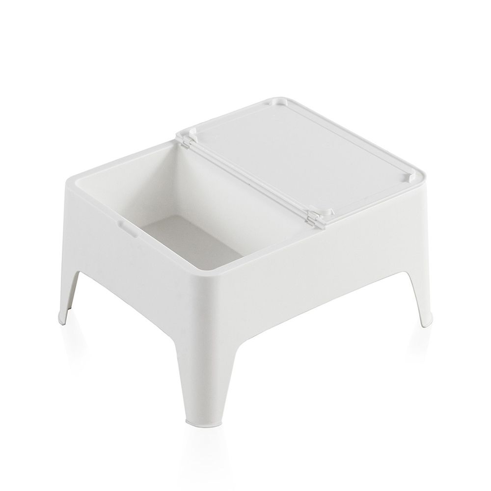 Mesa lateral alaska, branca, para USO externo, 58 x 48 x 30 cm - Image 2