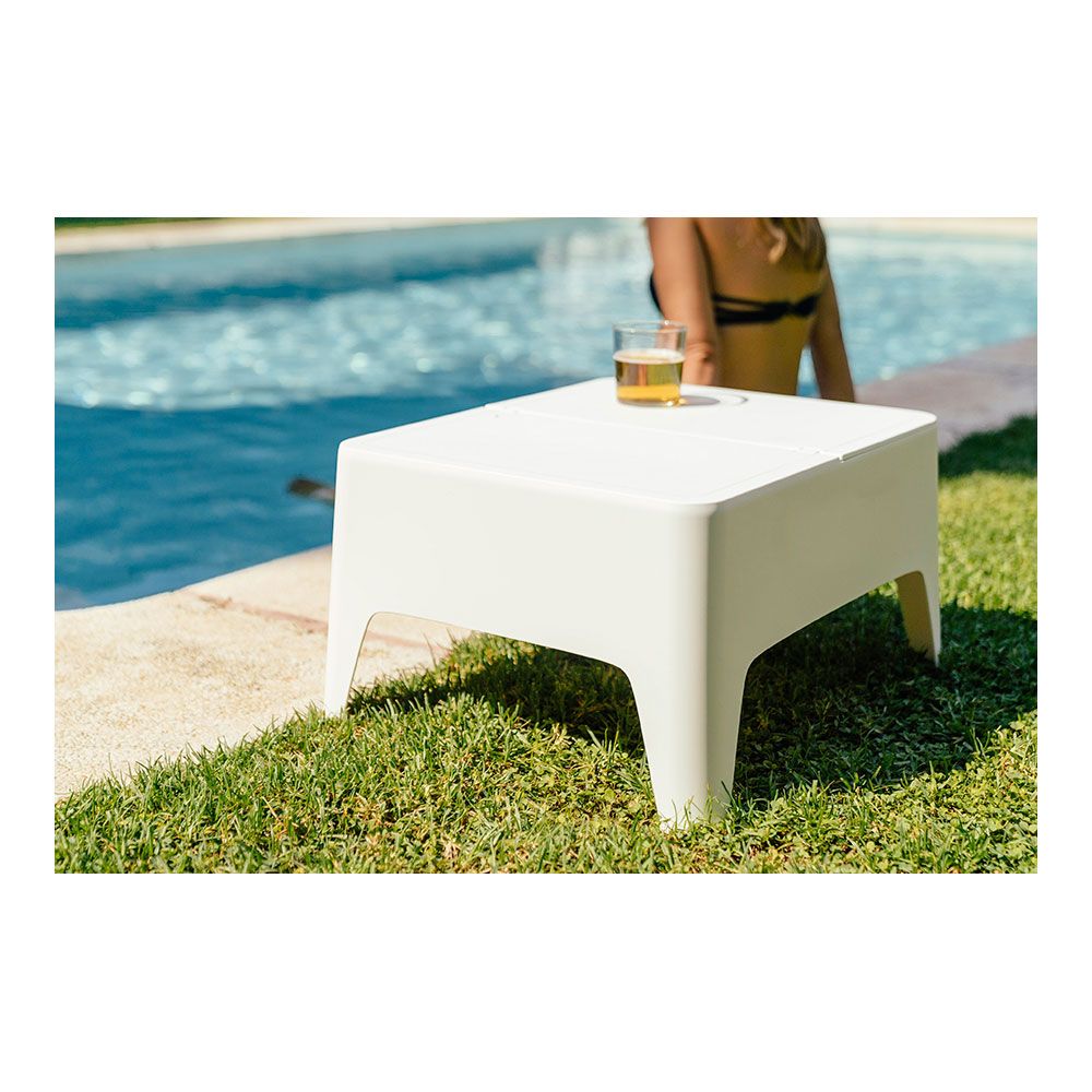 Mesa lateral alaska, branca, para USO externo, 58 x 48 x 30 cm - Image 3