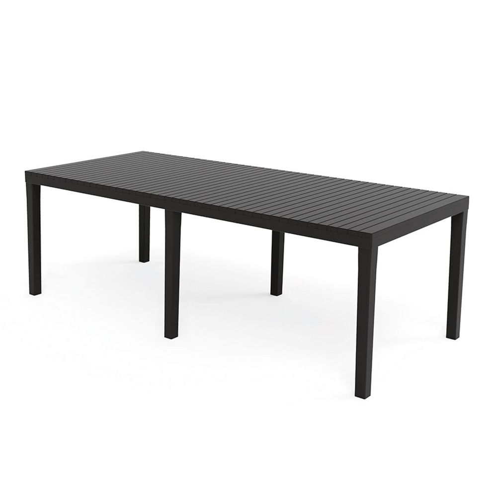 Mesa extensível indo, COR antracite, para USO externo, 90 x 150 - 220 x 72 cm