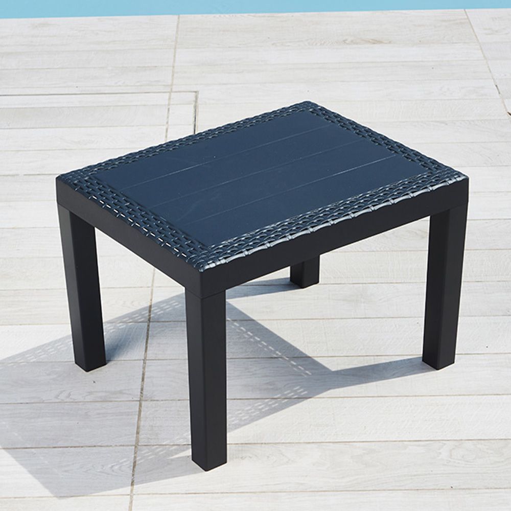Mesa lateral Jack cor antracite para exteriores 59 x 46 x 40 cm - Image 2