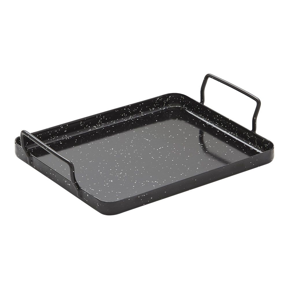 Bandeja de aço esmaltado para forno 26 x 30 x 1,5 cm