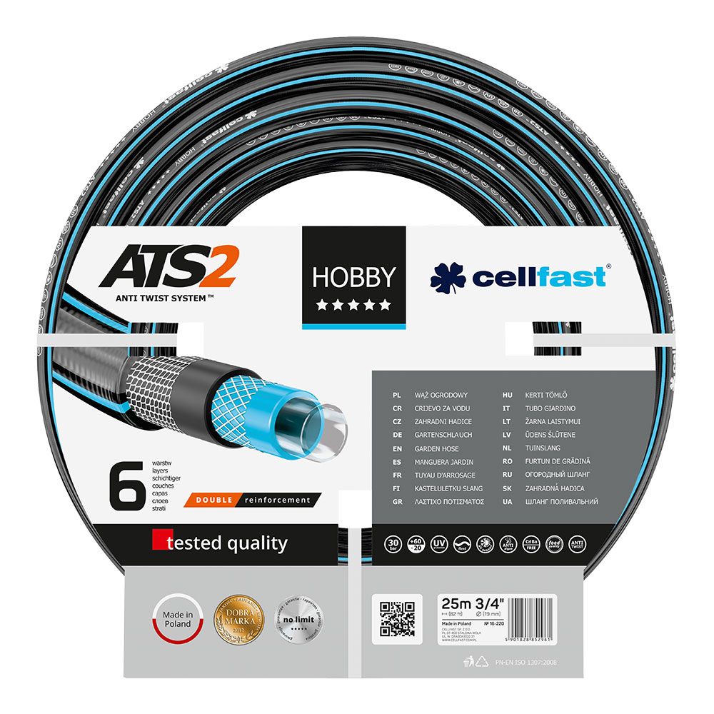 Mangueira de irrigação hobby ø19 mm, ¾ polegada, 25 m