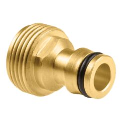 Conector macho de latão com rosca de ¾ polegada, blister