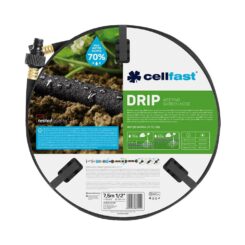 Mangueira de irrigação por gotejamento porosa de ½ POL, Ø12,5 mm x 7,5 m