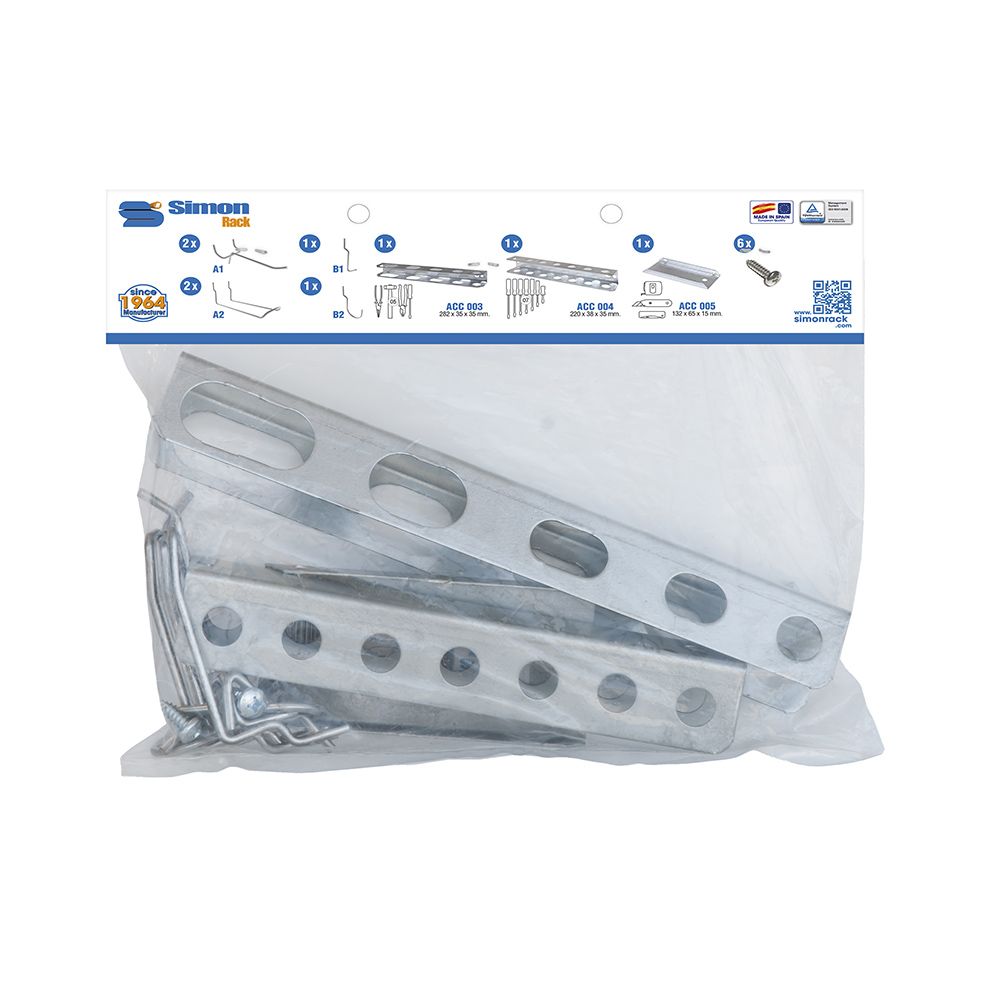Saco 9UN bt-painel (6 GANCHOS+3 accs) AC012. simon rack