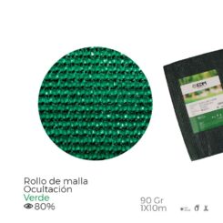 Malha de ocultação verde, 90 g/m², 1 x 10 m