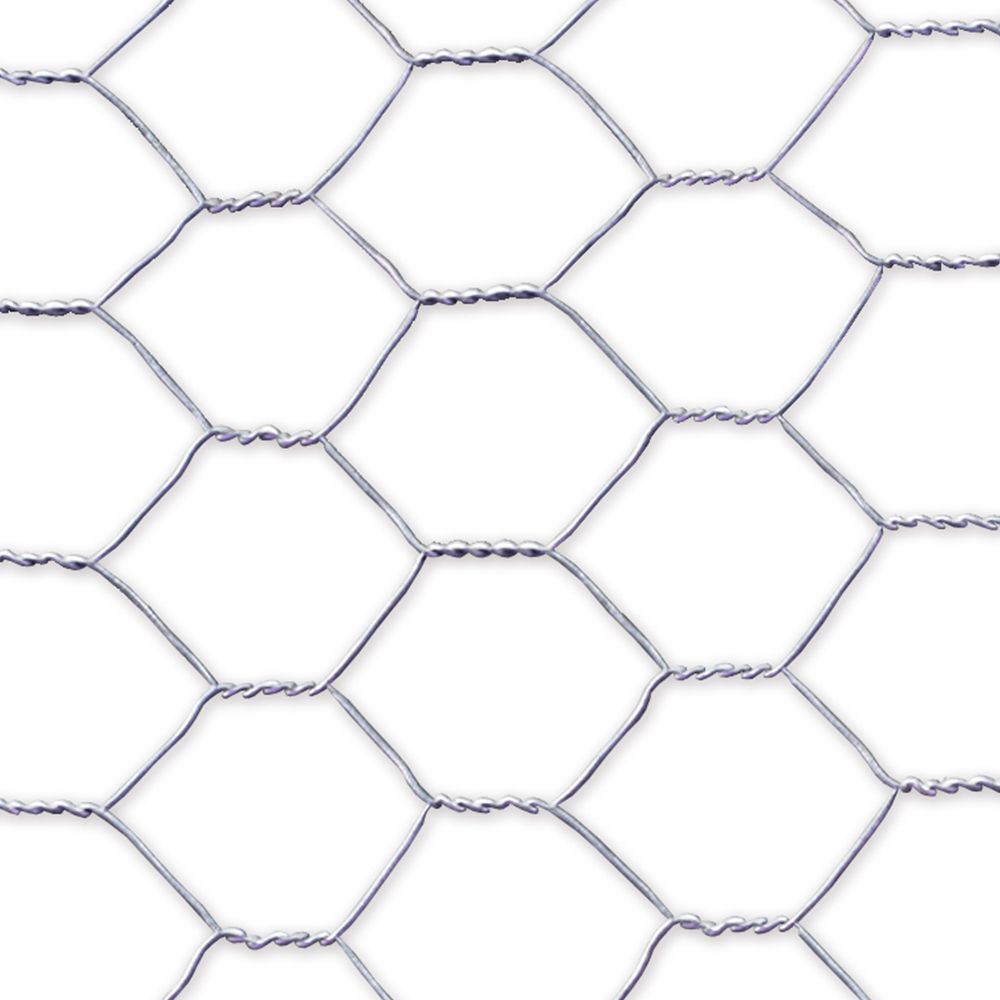 Rede metálica de triple torsão galvanizada: 19x0,7mm / 1x5m