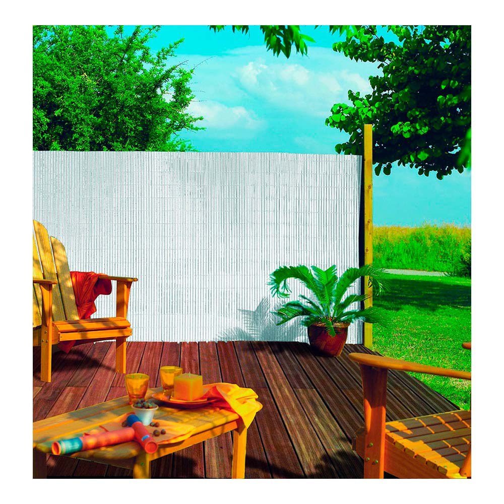 Tela de junco dupla face em PVC branco, 1 x 3 m - Image 2