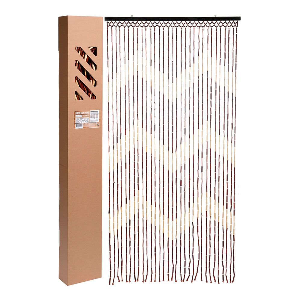 Cortina de bambu para porta, diversos modelos, 90 x 180 cm - Image 2