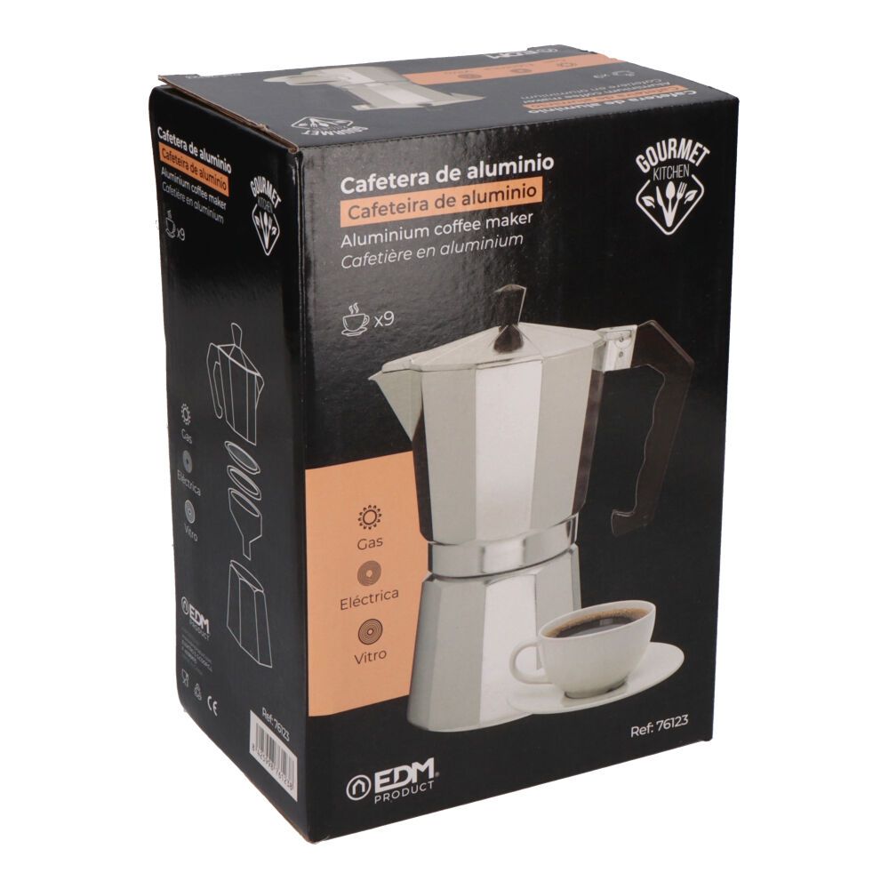 Cafeteira de alumínio 9 chávenas - Image 3