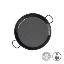 VAELLO Panela de paella esmaltada para placa de indução e cerâmica ø38 cm (8 pessoas)