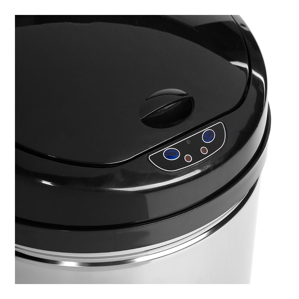 Balde com sensor de abertura automática modelo alfa COR prata/preta 42 l - Image 2
