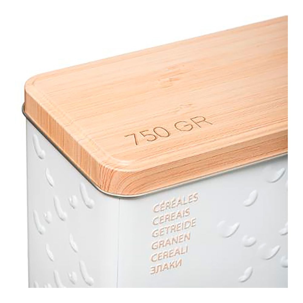 Caixa metalica para cereais 750g modelo scandi nature - Image 2