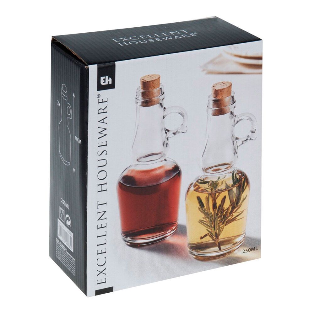 Galheteiro para azeite e vinagre de vidro 250 ml - Image 2