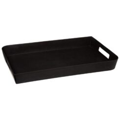 Bandeja de melamina preta coleção noir  kitchen 45 x 30 cm