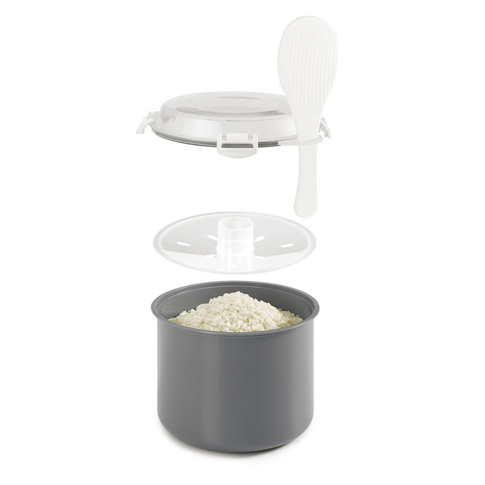 Recipiente para cozer arroz e cereais para micro-ondas metaltex - Image 3