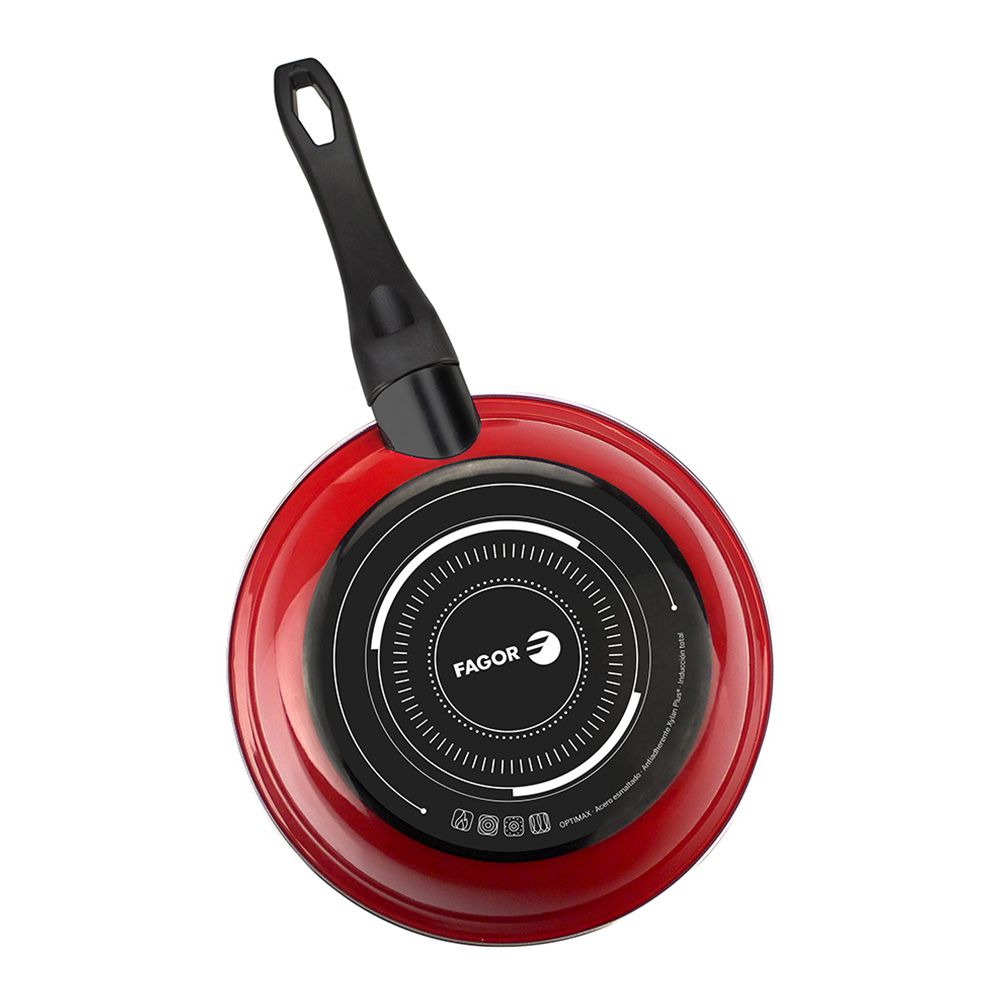 Frigideira optimax Ø20cm vermelha aço aisi 430 fagor - Image 2