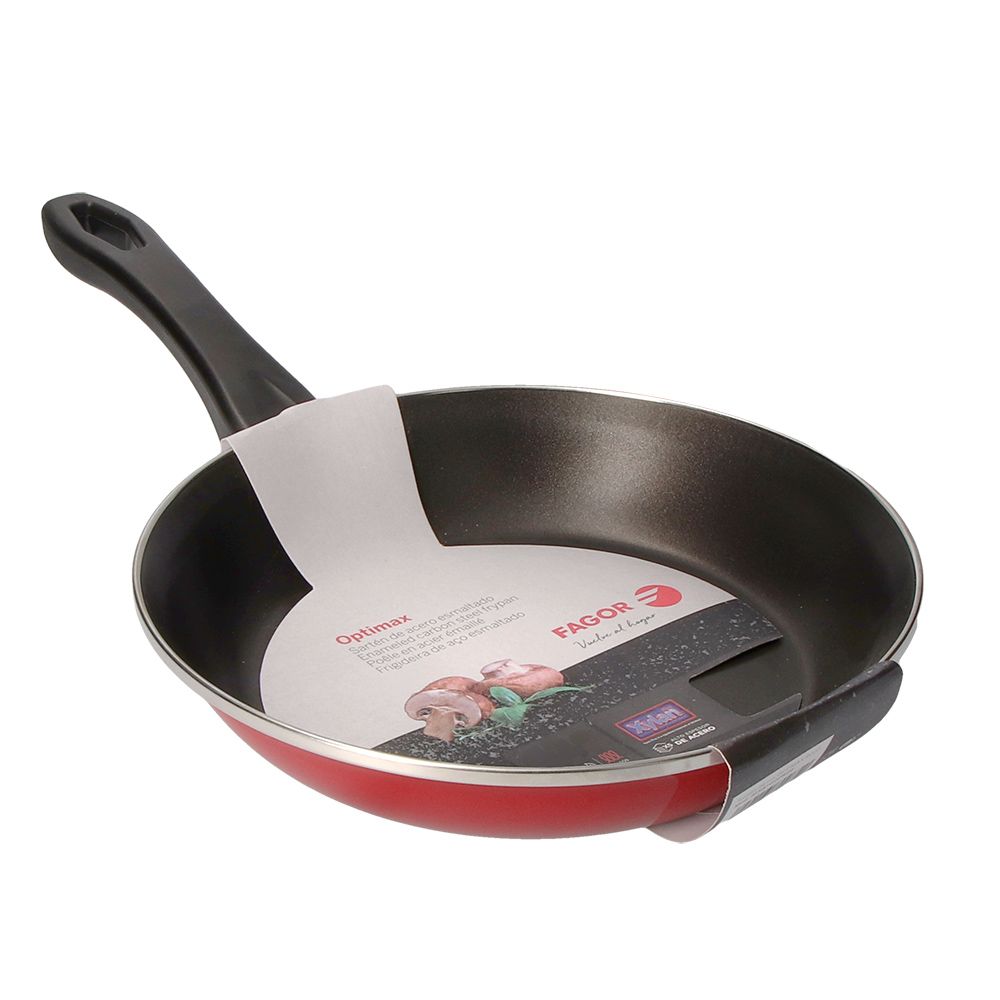 Frigideira optimax Ø20cm vermelha aço aisi 430 fagor - Image 3