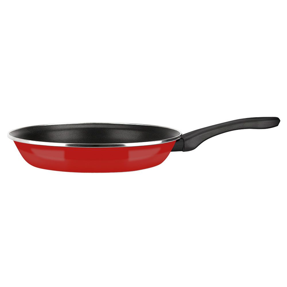 Frigideira optimax Ø28cm vermelha aço aisi 430 fagor
