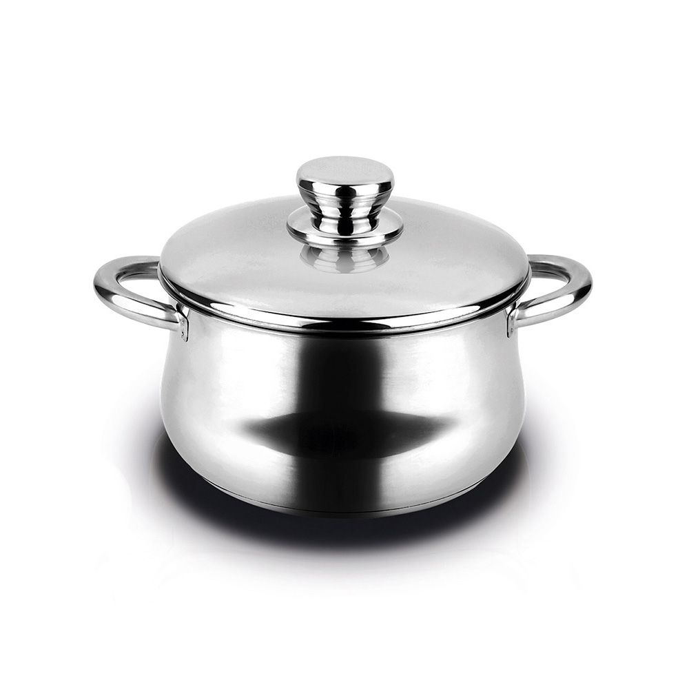 Panela inoxidavel silverinox 6,8L + tampa aço inoxidável 18/10 fagor Ø24x15cm