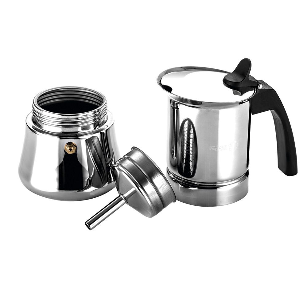 Cafeteira étnica em aço inoxidável 18 / 10, 4 chávenas - Image 4