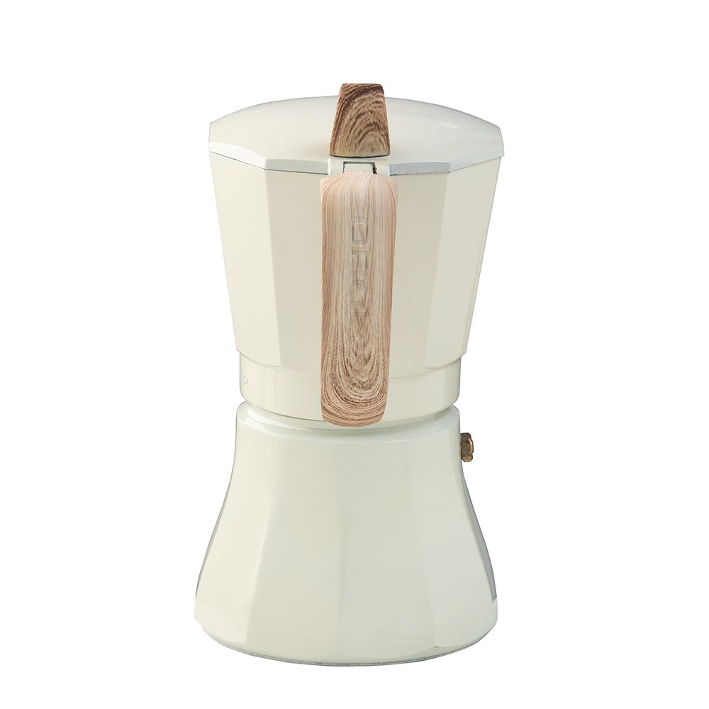 Cafeteira de alumínio de 6 chávenas modelo "petra" COR creme - Image 3