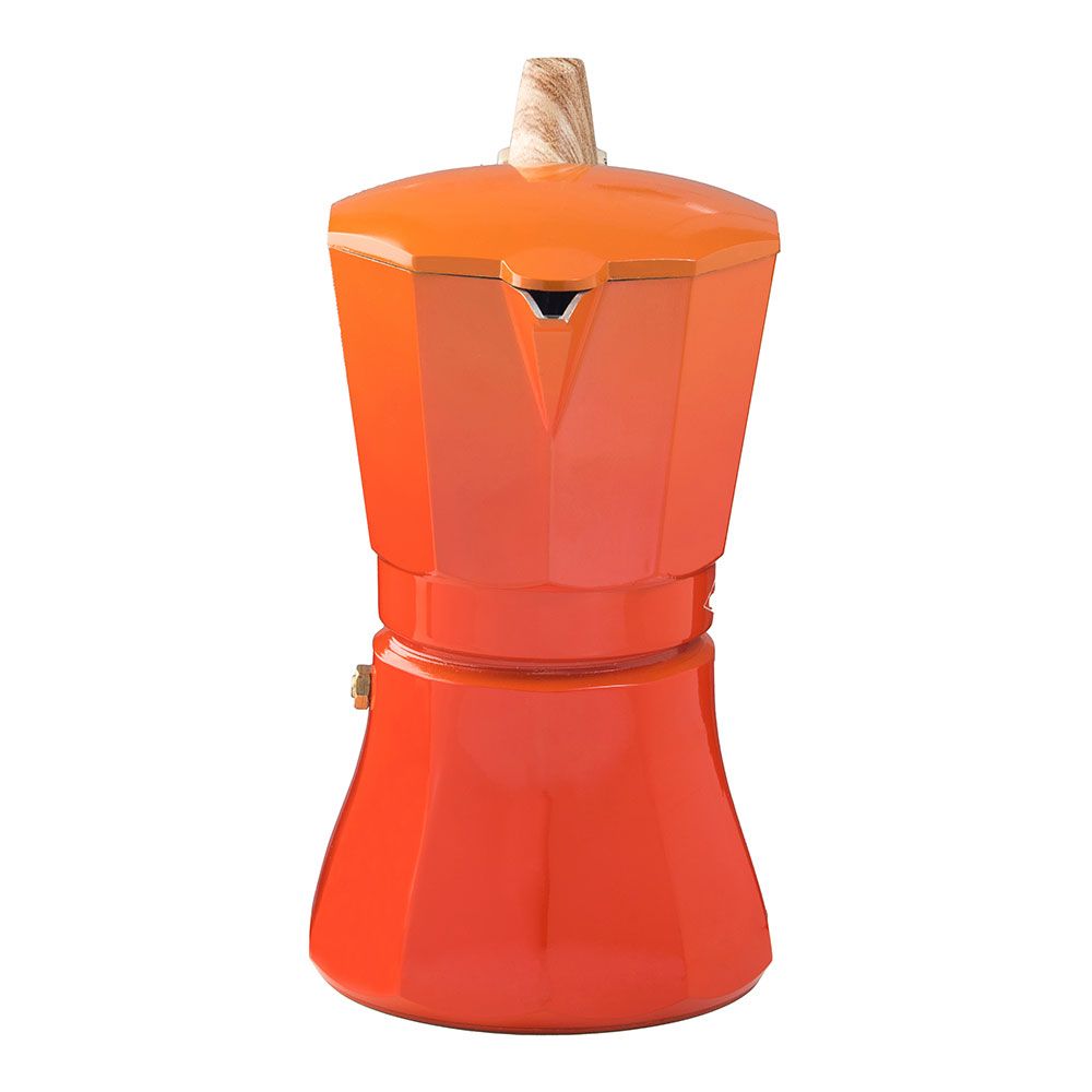 Cafeteira de alumínio de 6 chávenas modelo "petra" COR de laranja - Image 3