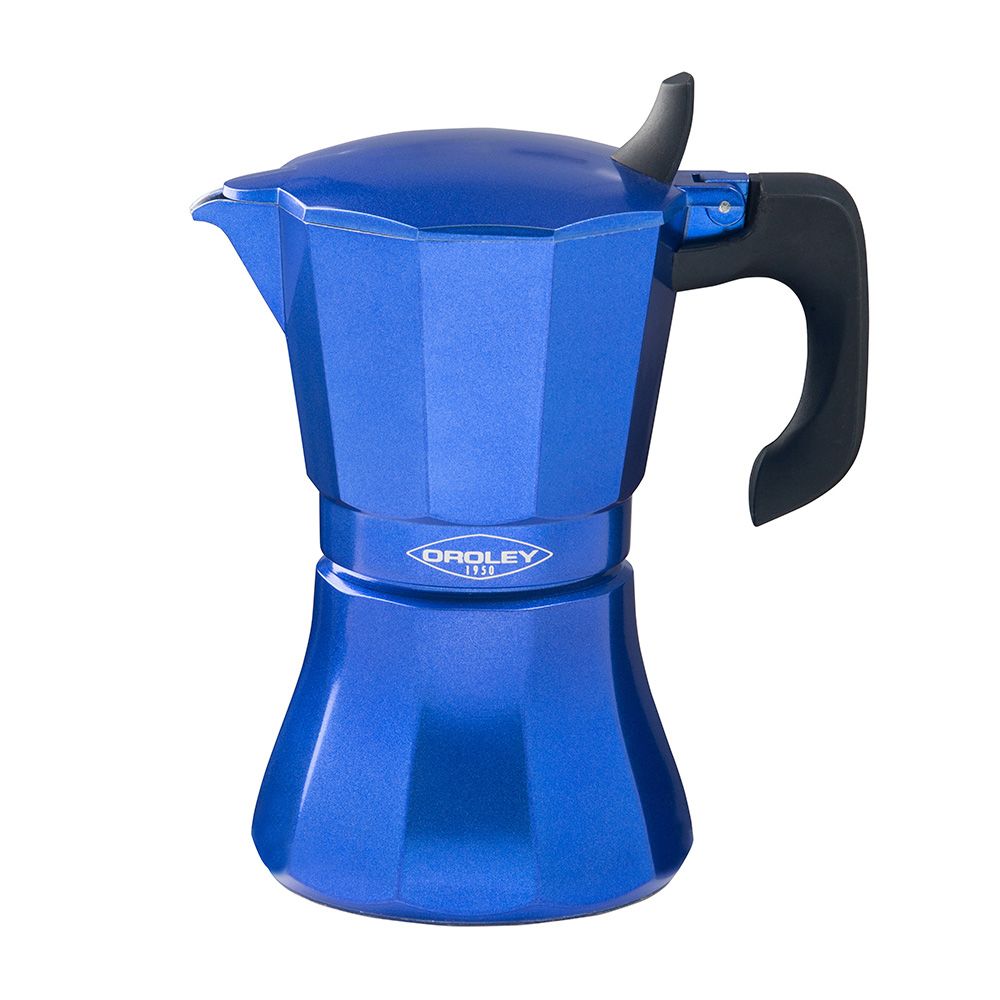Cafeteira de alumínio de 9 chávenas modelo "petra" COR azul