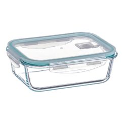 Recipiente de alimentos retangular hermética de borosilicato 1520 ml