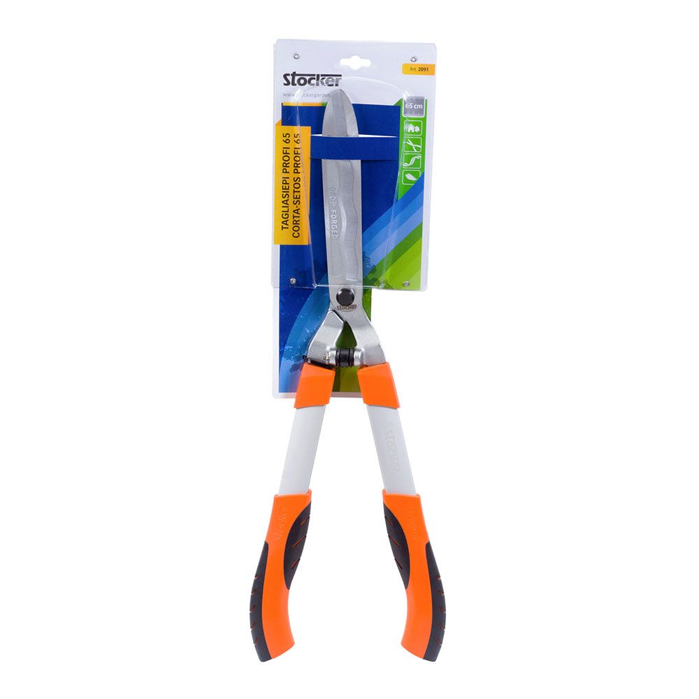 Tesoura corta sebes profi 65 lâmina ondulada comprimento: 65cm stocker - Image 2
