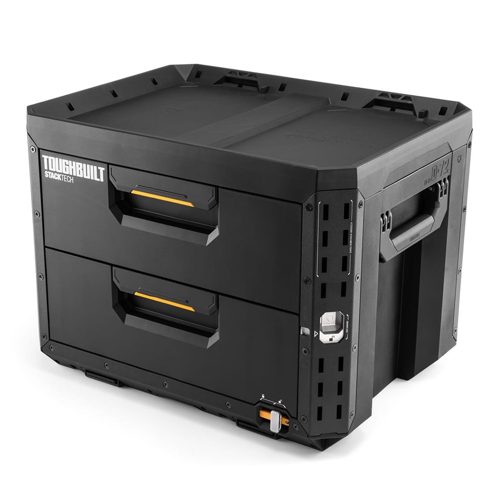 Caixa de ferramentas com 2 gavetas com fecho, stacktech, 53 x 40,5 x 39,5 cm - Image 2