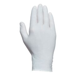 Luva de látex, em pó, descartável, branca, T-07, caixa 100 UDS