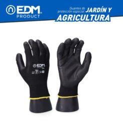 Luva de poliéster com palma em poliuretano para jardinagem e agricultura, T-08