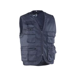 Chaleco fisherman, azul marino, talla m
