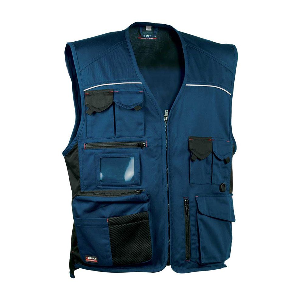 Chaleco expert azul marino negro talla 64