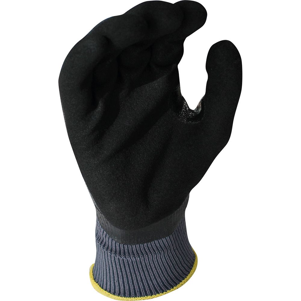 Luva de nylon totalmente revestida com nitrilo, preta, T-11. - Image 2